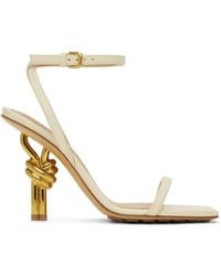 Bottega Veneta - Off-white Knot Sandals - Lyst