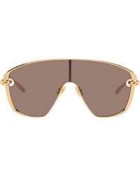 Bottega Veneta - Knot Shield Sunglasses - Lyst