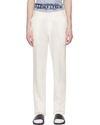 Brioni - Off-white Creased Trousers - Lyst