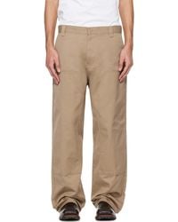 Carhartt - Tan Brady Double Knee Chino Trousers - Lyst