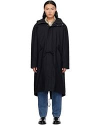 Jil Sander - ネイビー フードコート - Lyst