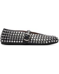 Alaïa - Strass Lambskin Ballerina Flats - Lyst