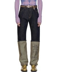 Jean Paul Gaultier - Indigo Rolled Jeans - Lyst