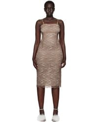 Poster Girl - Taupe Blair Midi Dress - Lyst