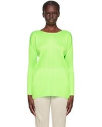 Pleats Please Issey Miyake - Green Monthly Colors September Long Sleeve T-shirt - Lyst