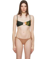 Miaou - Green Hannah Jewett Edition Maya Bikini Top - Lyst