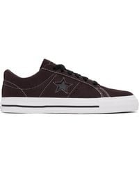 Converse - Burgundy Cons One Star Pro Low Top Sneakers - Lyst