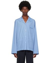 Miu Miu - Embroidered-Logo Shirt - Lyst