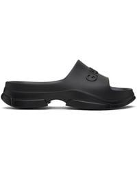 Ganni - Black Pool Slide Sandals - Lyst