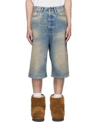 Acne Studios - ブルー ルーズフィット デニムショートパンツ - Lyst