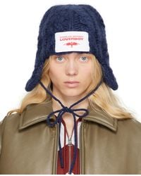 Charles Jeffrey - ネイビー Chunky Aviator ビーニー - Lyst