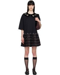 Chopova Lowena - ブラック Saltos Kilt ミニワンピース - Lyst