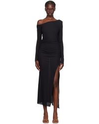 Bec & Bridge - Robe Longue Asymétrique Monette Noire - Lyst