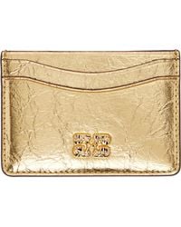 Ganni - Bou Metallic Card Holder - Lyst