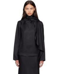 Loulou de Saison - Gala Silk Twill Scarf Blouse - Lyst