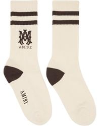 Amiri - Off- Ma Stripe Socks - Lyst