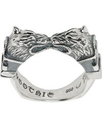 Yohji Yamamoto Silver Wolf dagger Ring in Metallic for Men | Lyst