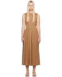 TOTEME - Robe midi de style débardeur brune exclusive à ssense - Lyst