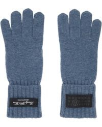 MM6 by Maison Margiela - Wool-Blend Knit Gloves - Lyst