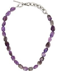 Dries Van Noten - Purple Stone Necklace - Lyst