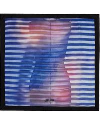Jean Paul Gaultier - Foulard Bleu À Imprimé Air - Lyst