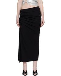 Rabanne - Draped Midi Skirt - Lyst