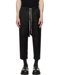 Rick Owens - Tower Drawstring Cropped Trousers - Lyst