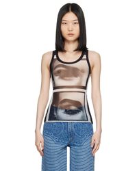 Jean Paul Gaultier - 'The Eyes And Lips' Tank Top - Lyst