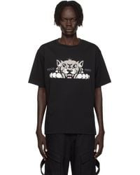 KENZO - T-Shirt Surdimensionné Noir À Images À Logo Happy Tiger - Lyst