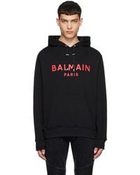 Balmain - Paris プリント フーディ - Lyst