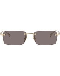 Gucci - Rectangular Frame Sunglasses - Lyst