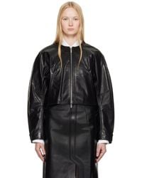 Helmut Lang - Articulated Leather Jacket - Lyst