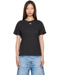 DIESEL - Metallic Oval D Cotton T-Shirt - Lyst