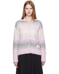 KENZO - Cardigan Rose À Rayures Speed - Lyst