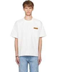Bottega Veneta - Off- Pima Cotton Jersey T-Shirt - Lyst