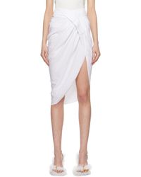 Jacquemus - White Les Classiques 'la Jupe Saudade' Midi Skirt - Lyst