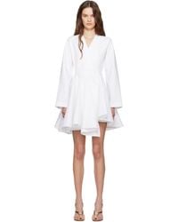 Alaïa - Cotton Poplin Minidress - Lyst
