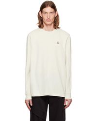 Moncler - Off- Patch Long Sleeve T-shirt - Lyst