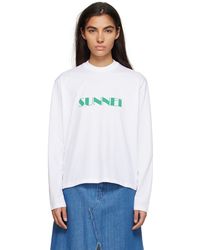 Sunnei - Off- Printed Long Sleeve T-shirt - Lyst