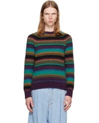 Dries Van Noten - Striped Alpaca Knit Sweater - Lyst