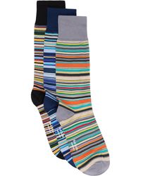 Paul Smith - Three-Pack 'Signature Stripe' Socks - Lyst