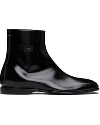 MM6 by Maison Margiela - Leather Ankle Boots - Lyst