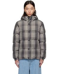 Burberry - Ombré Check Hooded Down Jacket - Lyst