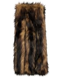Simone Rocha - Triple Slit Faux Fur Scarf - Lyst