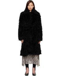 Acne Studios - Belted Faux-Fur Coat - Lyst