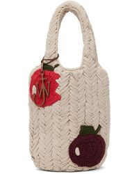 JW Anderson - Beige Apple Knitted Tote - Lyst