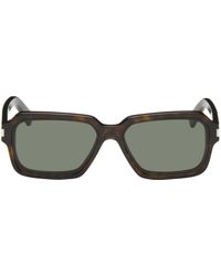 Saint Laurent - Tortoiseshell Sl 611 Sunglasses - Lyst