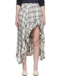 Collina Strada - Off Florist Midi Skirt - Lyst