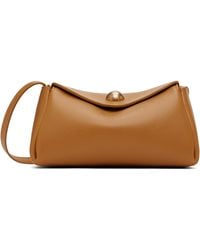Ami Paris - Tan Calfskin Leather Mini Carrousel Bag - Lyst