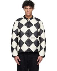 Neighborhood - Checker Down Jacket - Lyst
